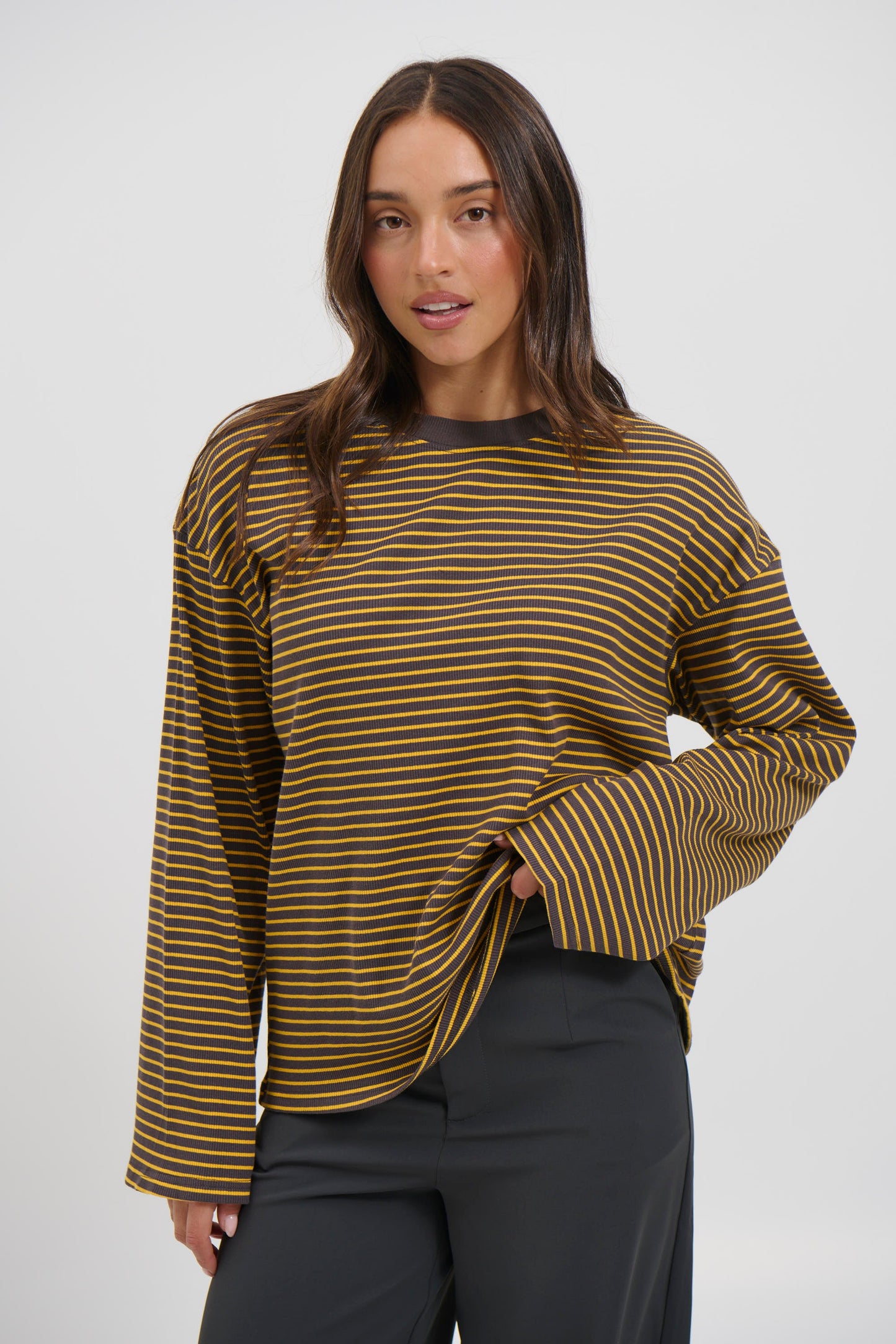 Georgie Long Sleeve Yellow - FINAL SALE