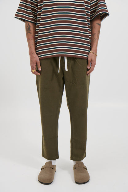 Drill Jogger Pant Olive