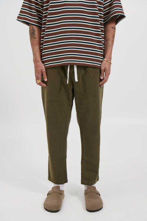 Drill Jogger Pant Olive