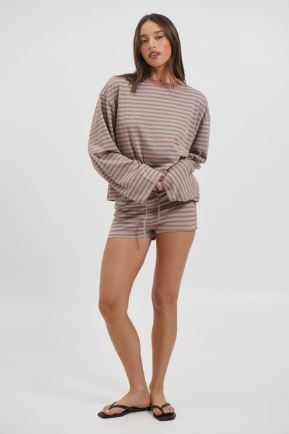 Kourt Bloomers Muted Pastel Stripe - FINAL SALE