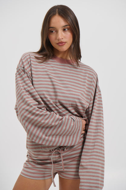 Kourt Bloomers Muted Pastel Stripe - FINAL SALE