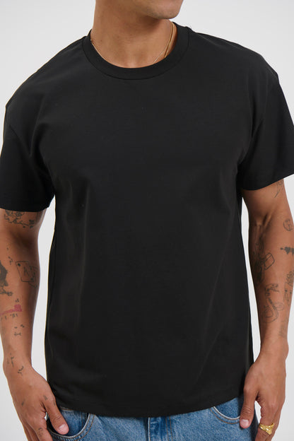 Fitted Stretch Tee Black - FINAL SALE
