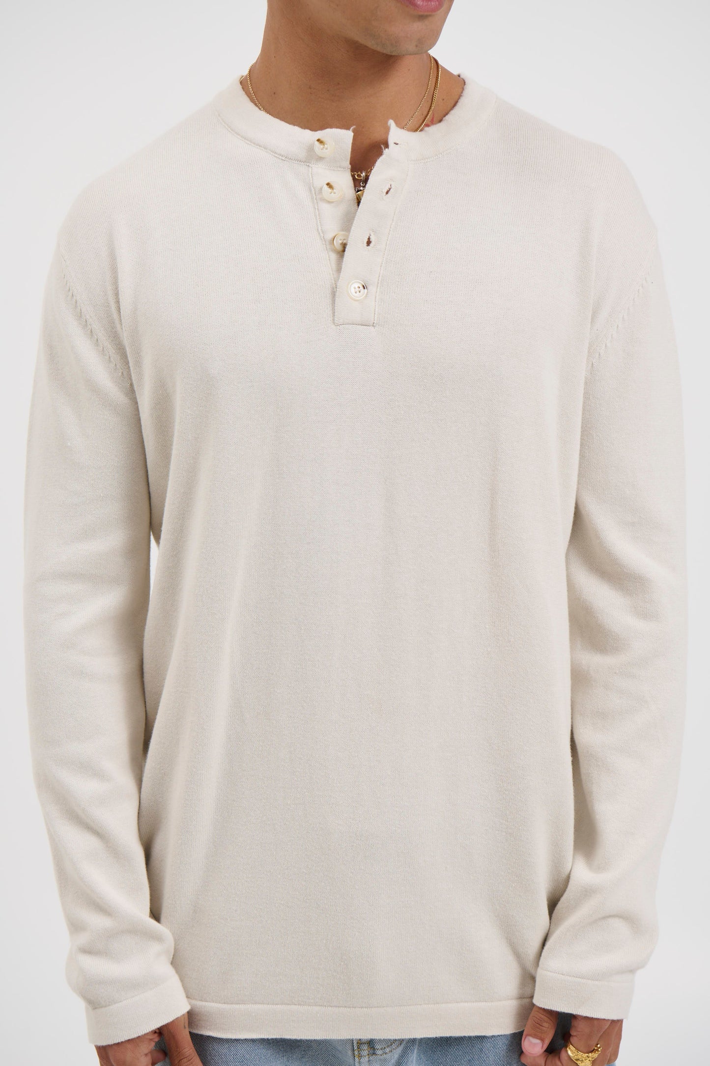 Jackson Fitted Henley Dove