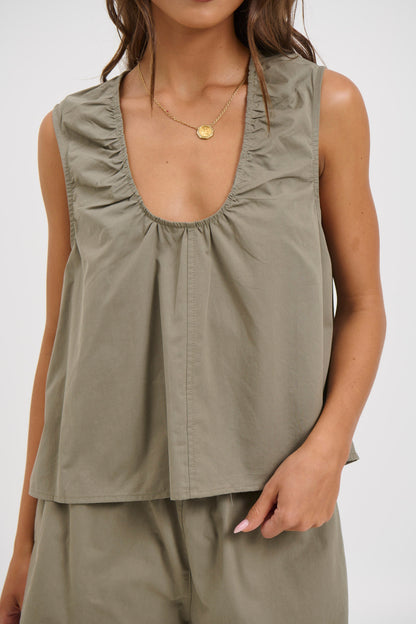 Kyla Top Khaki