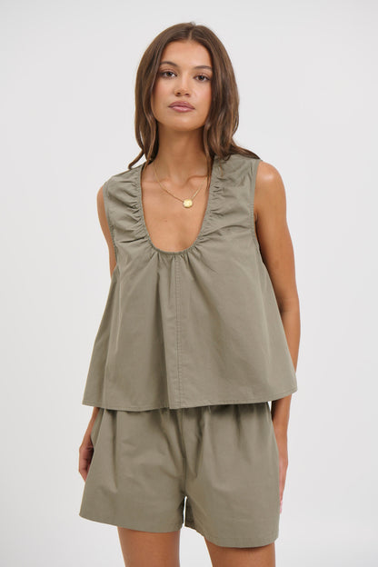 Kyla Top Khaki
