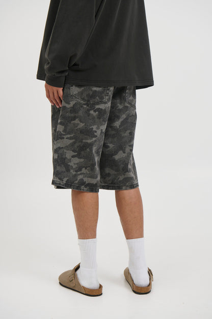 Camo Baggy Short Khaki
