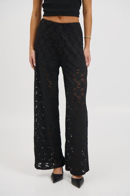 Jacinta Lace Pant Black