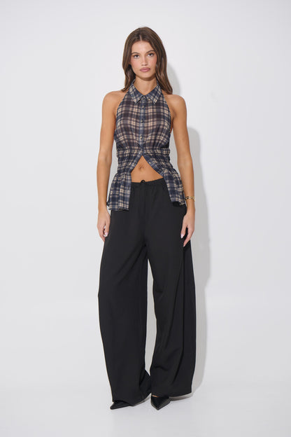 Jaylan Sleeveless Shirt Dark Grey