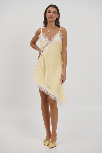 Electra Lace Dress Lemon - FINAL SALE