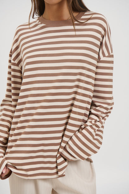 Jaida Long Sleeve Chocolate