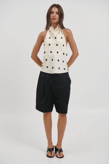 Ivy Halter Top Cream