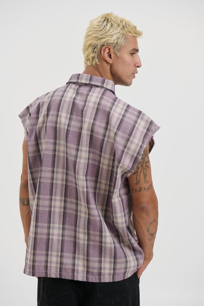 Brooklyn Check Cutoff Lilac