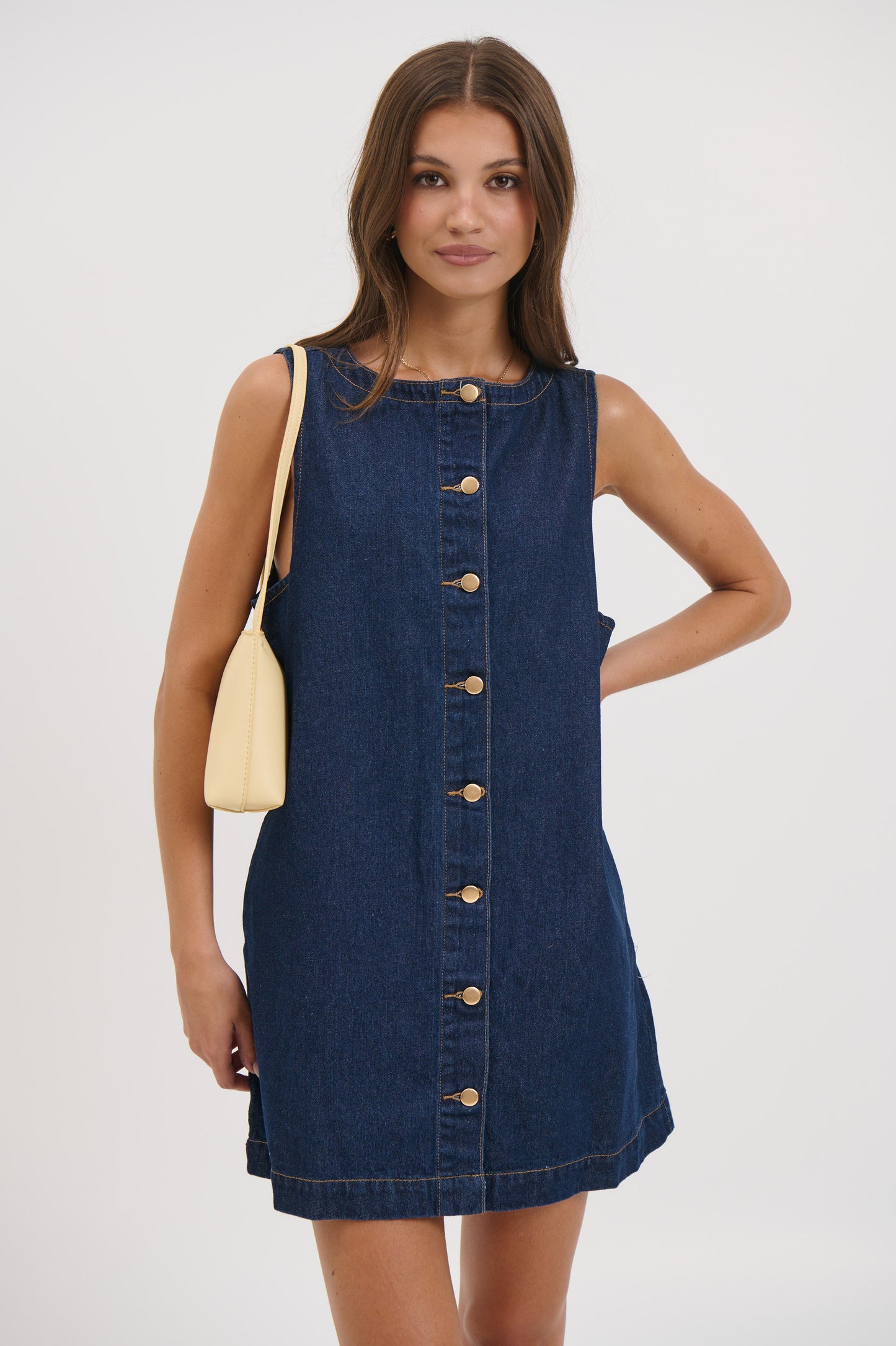 Jaymes Denim Dress Indigo - FINAL SALE