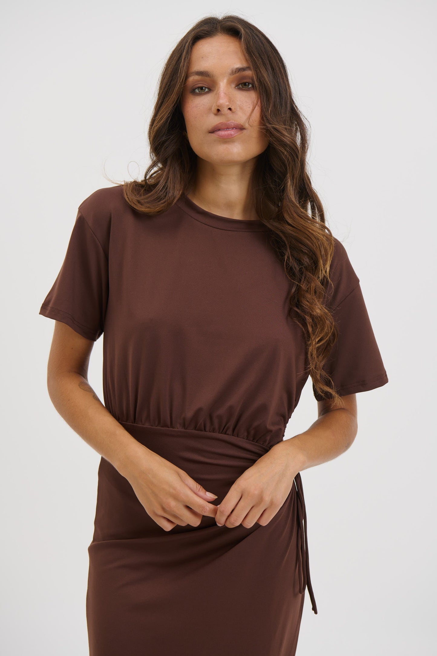 Denny Maxi Dress Chocolate - FINAL SALE