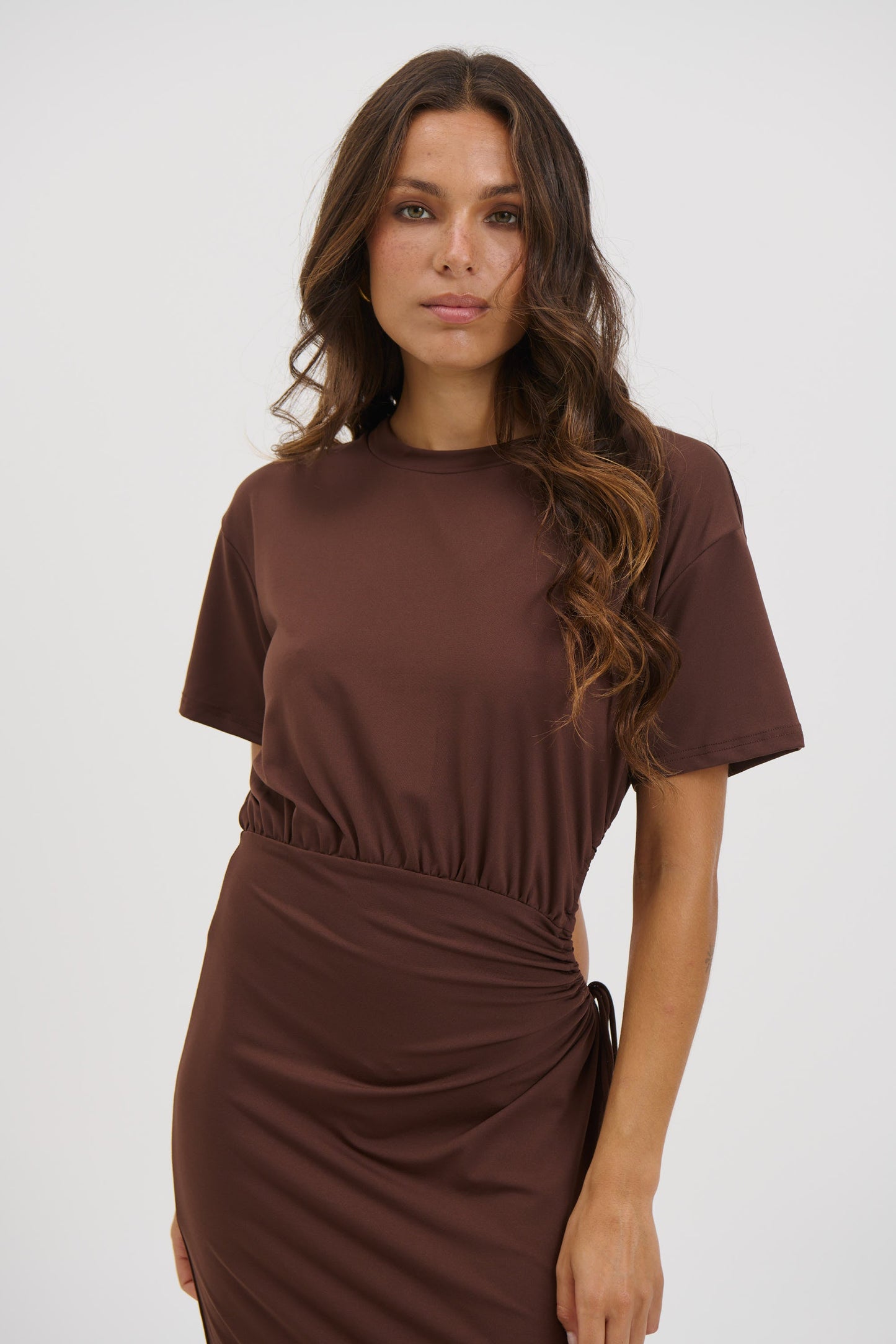 Denny Maxi Dress Chocolate - FINAL SALE