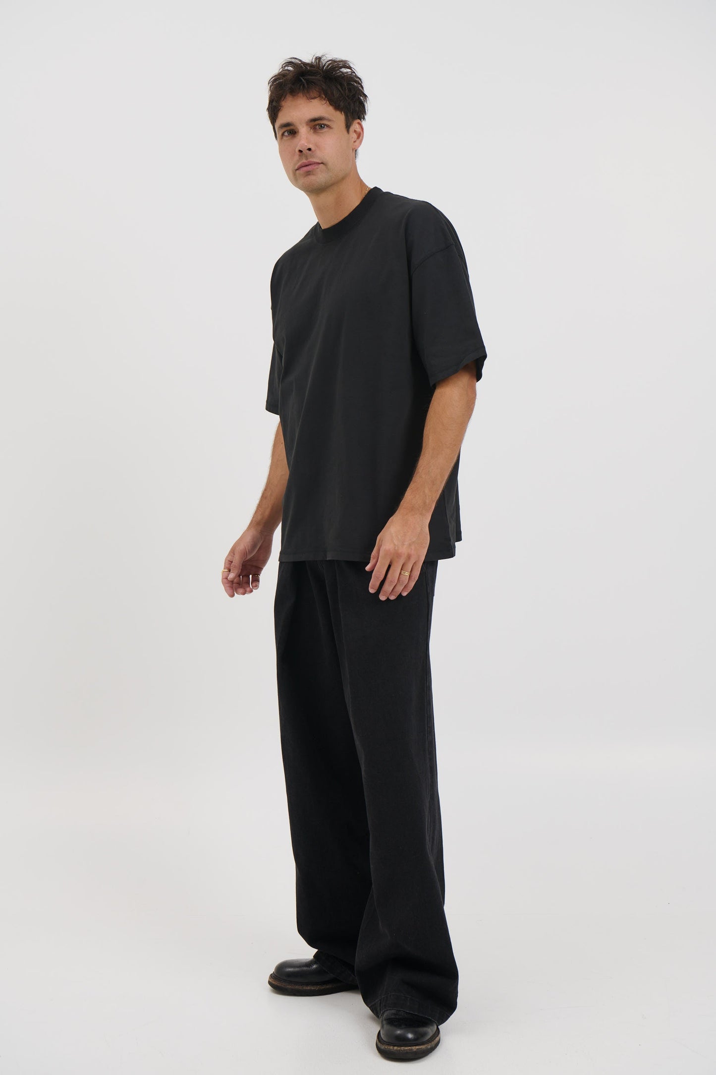 Cotton Box Tee Black - FINAL SALE