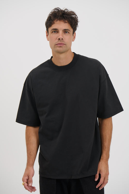 Cotton Box Tee Black - FINAL SALE