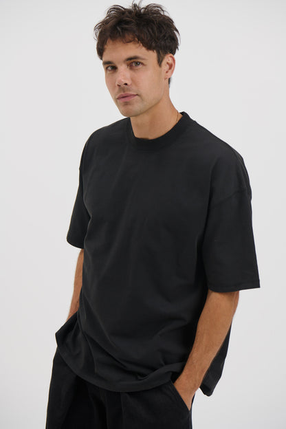 Cotton Box Tee Black - FINAL SALE