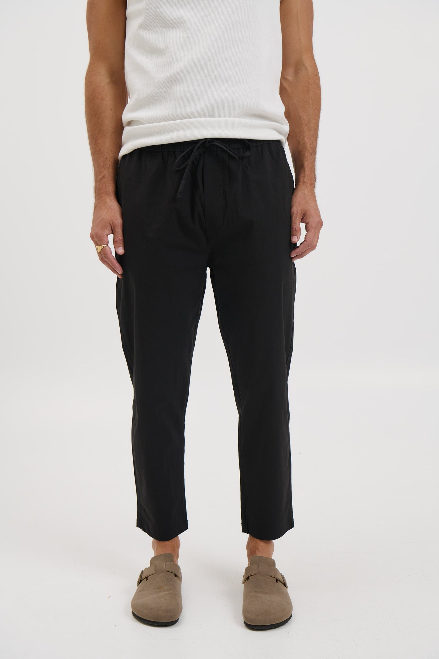 Locky Straight Pant Black