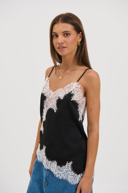 Lukas Lace Top Black