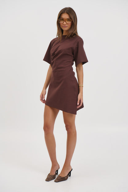 Cici Mini Dress Chocolate