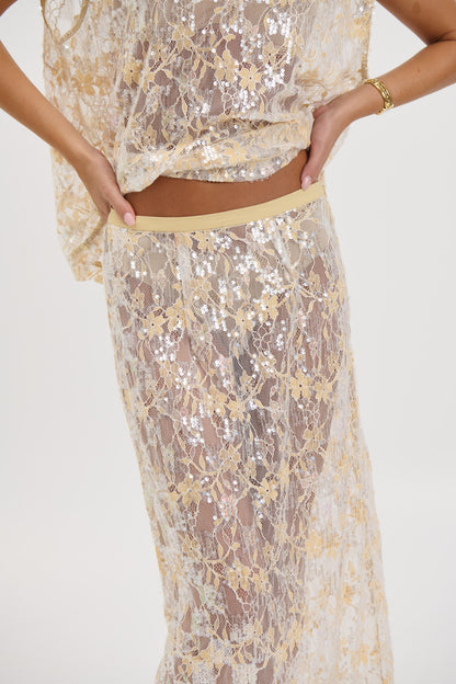 Fern Skirt Gold - FINAL SALE