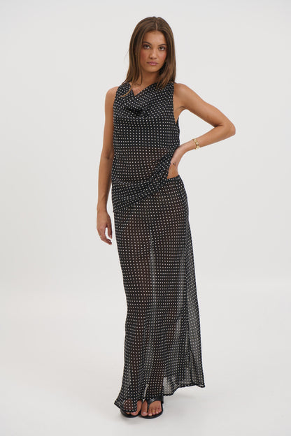 Jemma Sheer Top Black