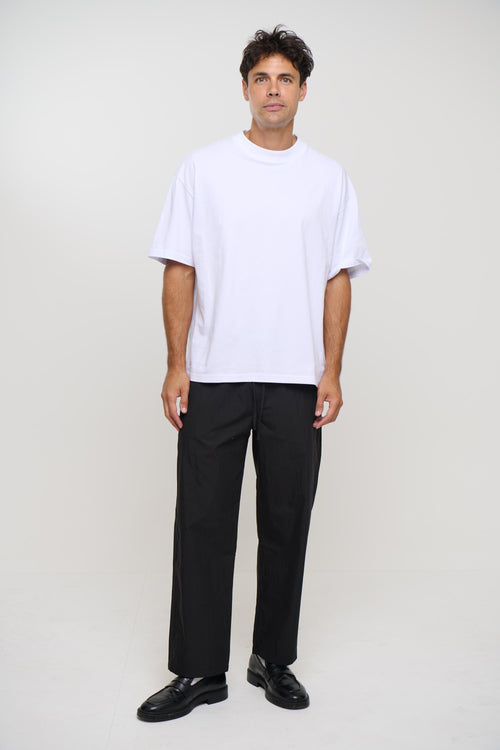 Cal Straight Cotton Pant Black
