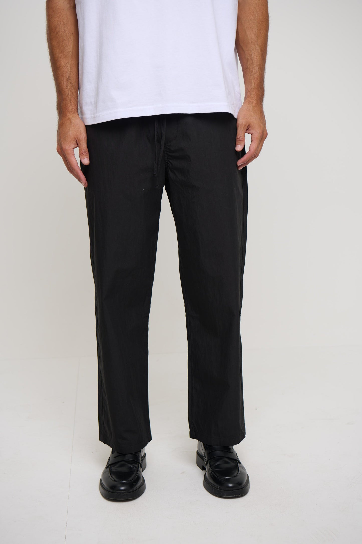 Cal Straight Cotton Pant Black