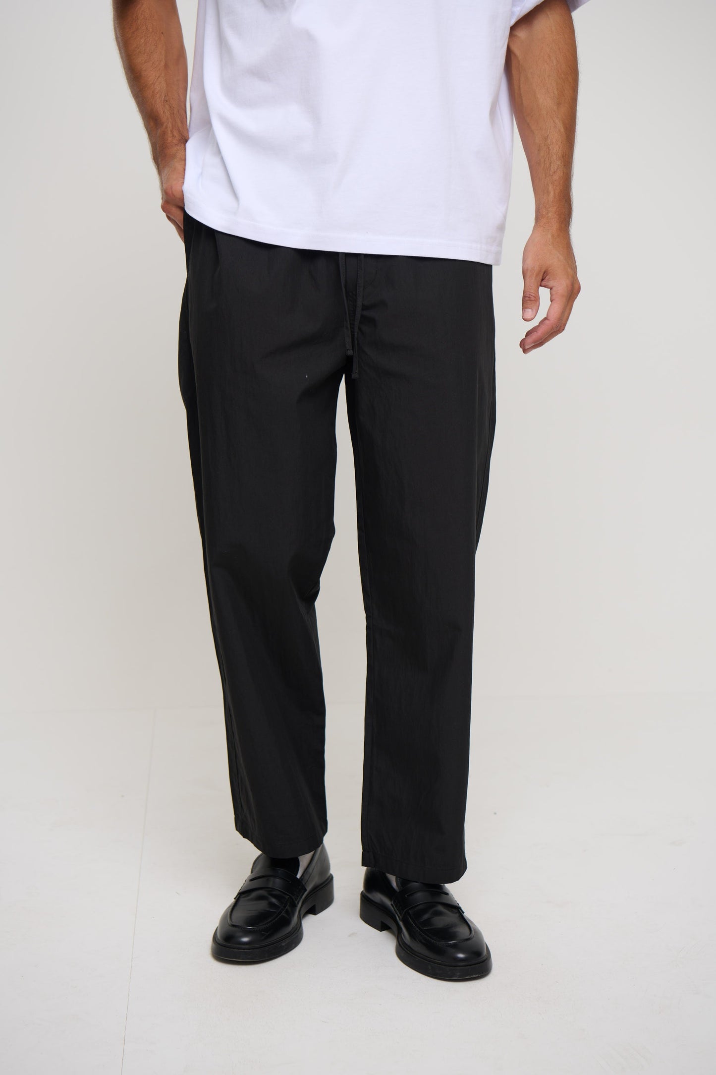 Cal Straight Cotton Pant Black