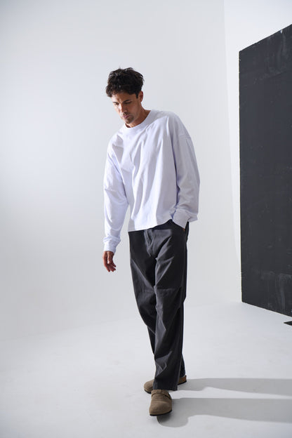 Cotton Long Sleeve White