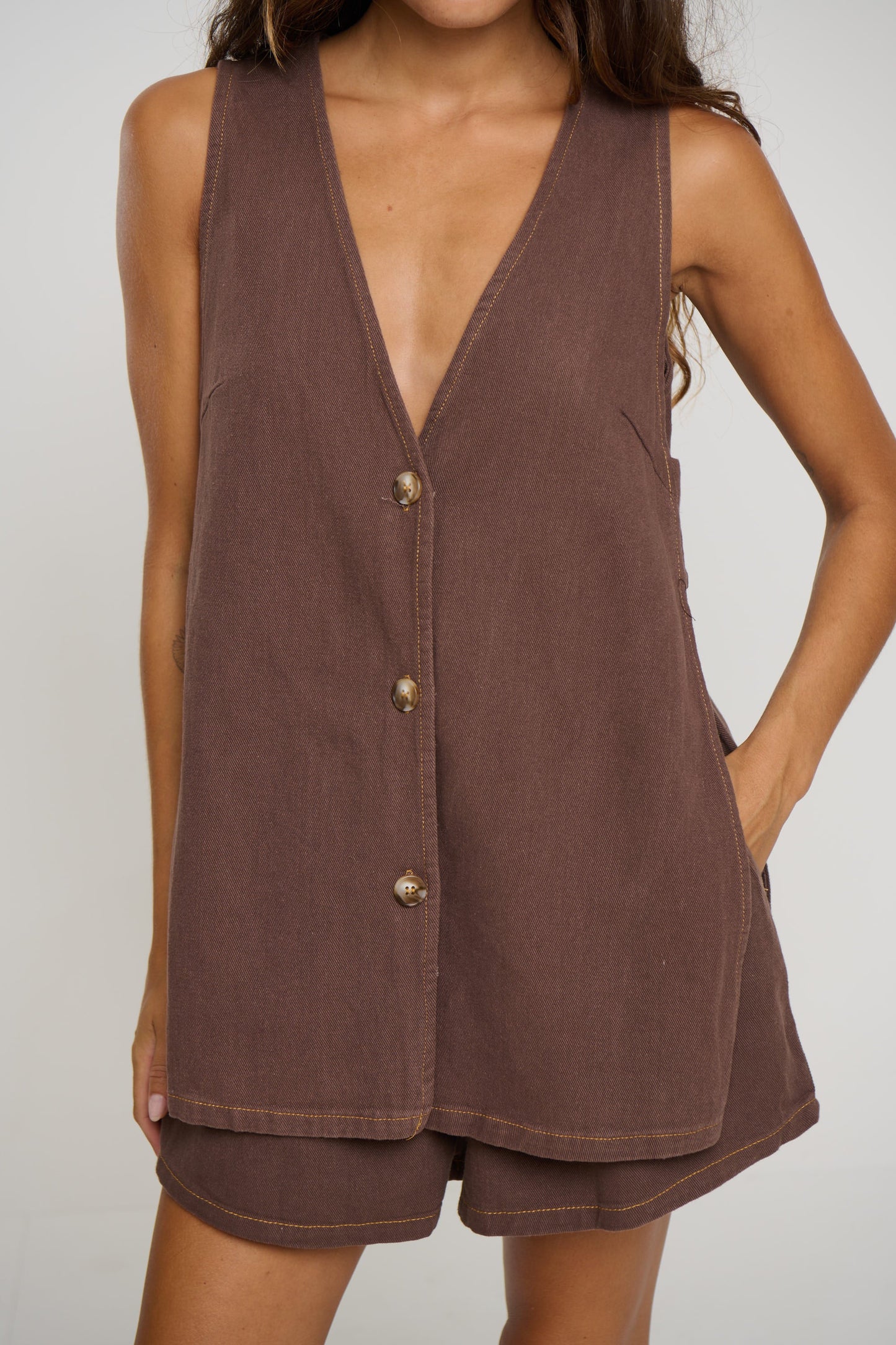 Bonnie Set Chocolate Denim