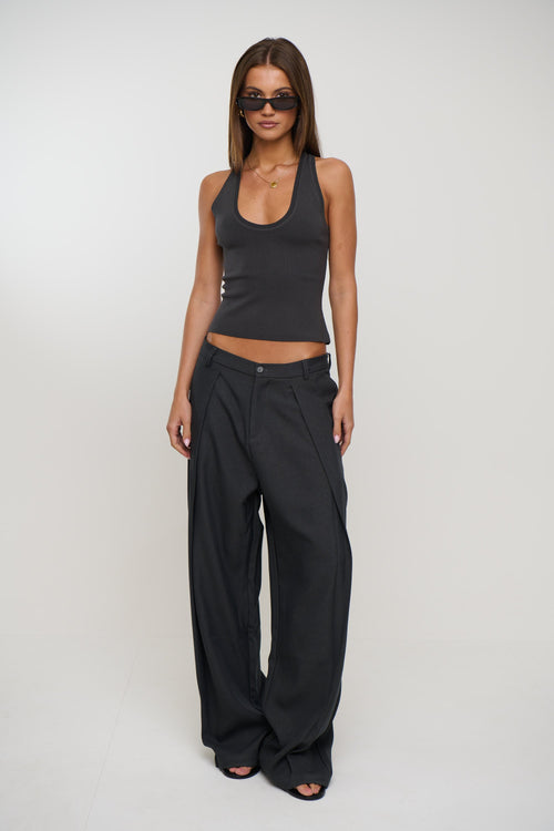Cherrie Tank Dark Grey