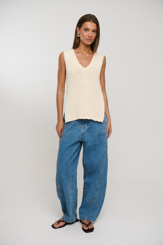 Kitt Knit Top Cream