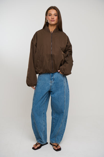 Dua Bomber Jacket Chocolate