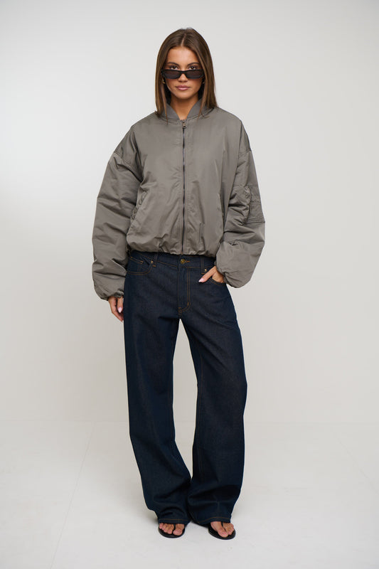 Dua Bomber Jacket Grey