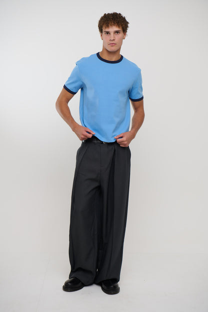 Charlie Ringer Tee Blue