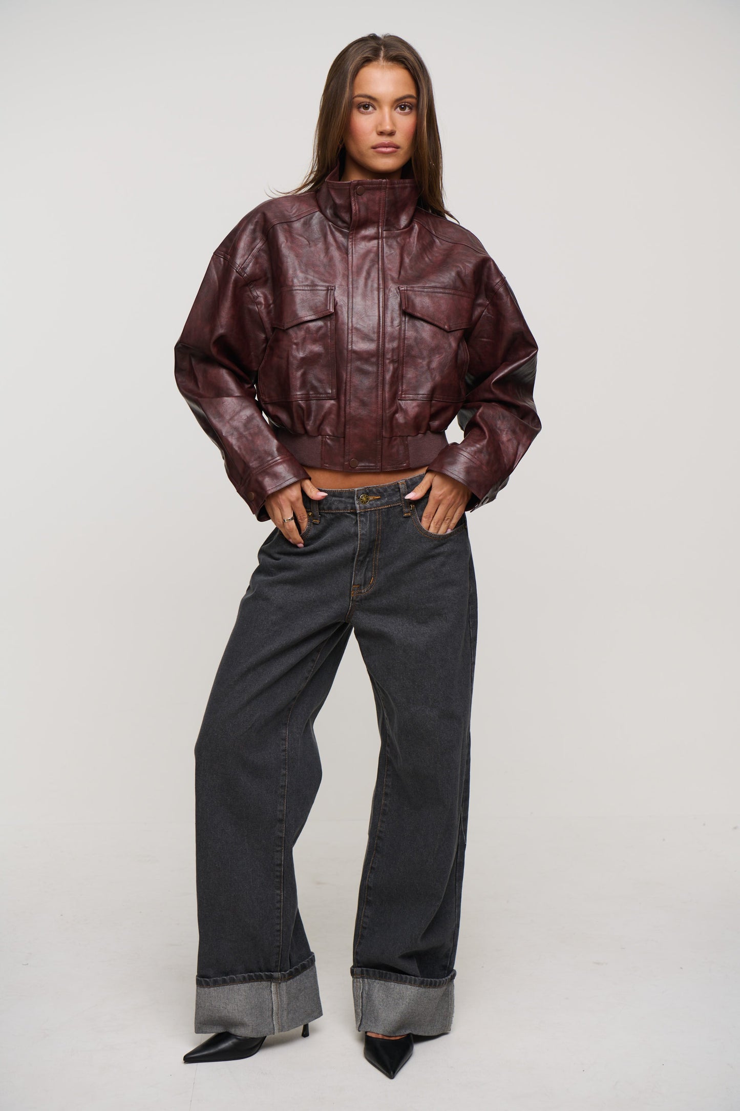 Kai Bomber Jacket Wine
