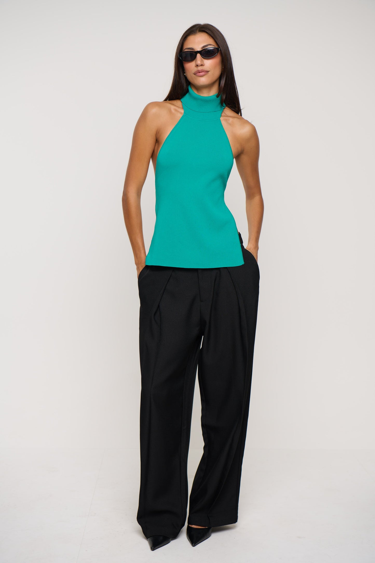 Alba Knit Top Teal
