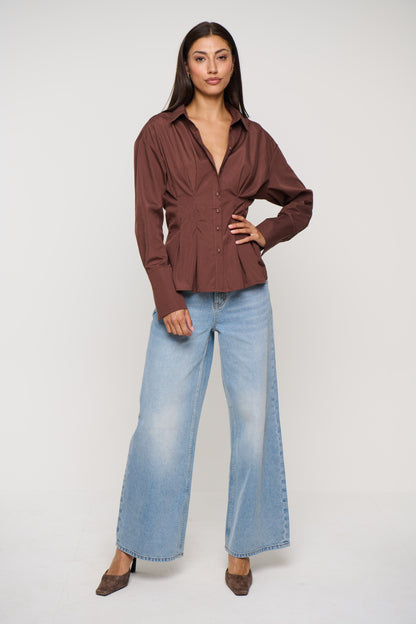 Jaymie Shirt Chocolate