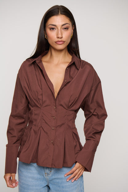Jaymie Shirt Chocolate