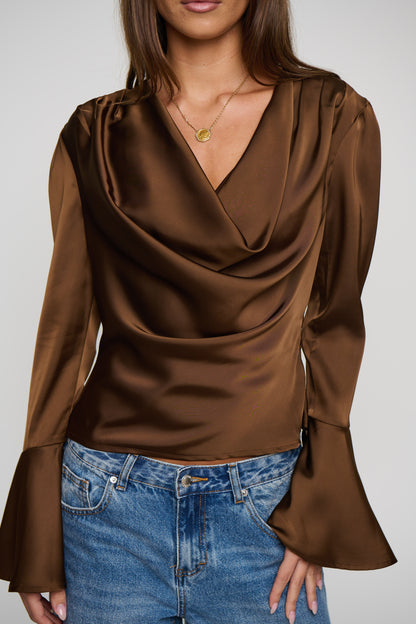 Arna Long Sleeve Chocolate