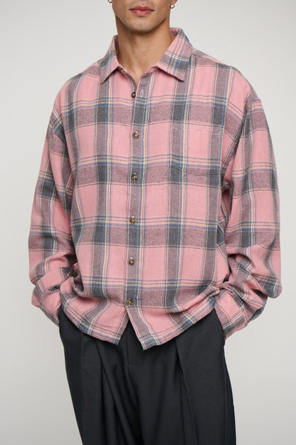 Brooklyn Check Shirt Salmon