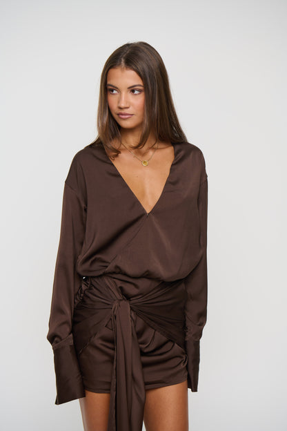 Cordelia Mini Dress Mocha