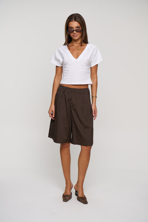 Aliya Long Short Brown