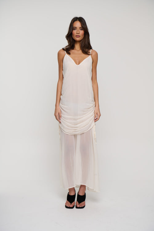 Evelia Maxi Dress Cream