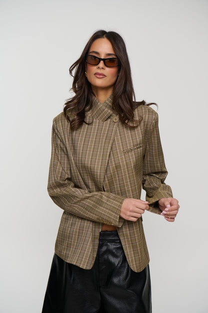 Florencia Blazer Wheat