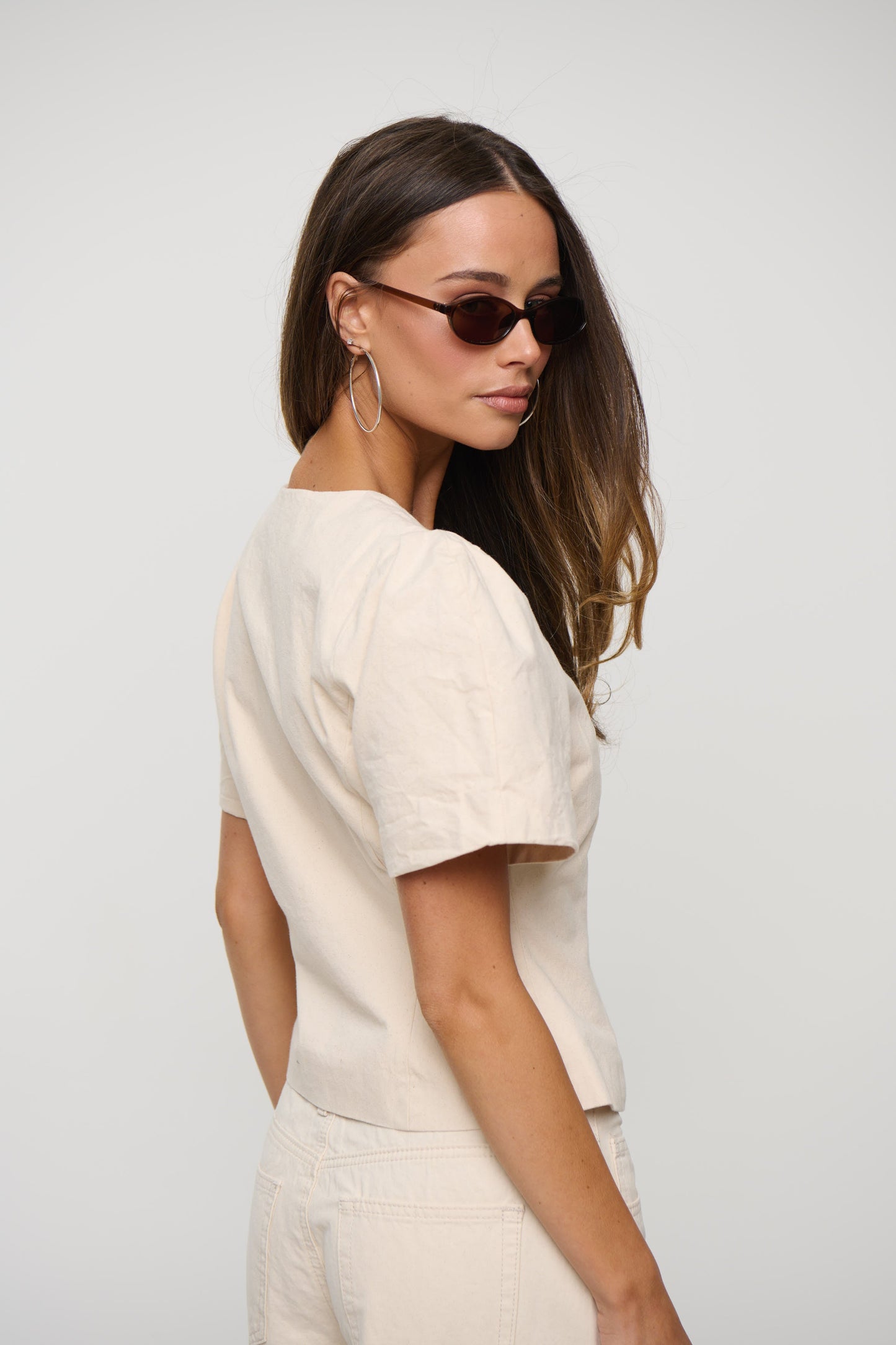 Femme Blouse Beige