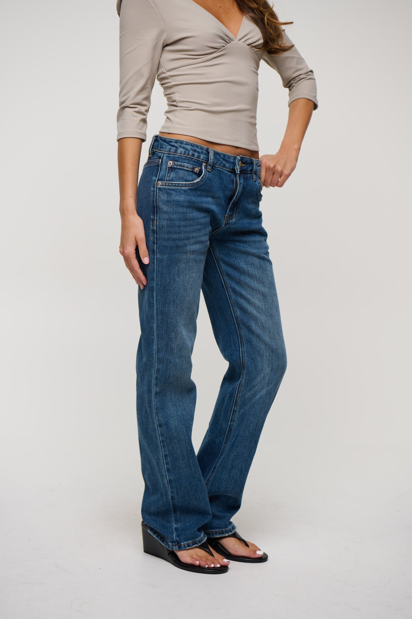 Dollie Stretch Bootleg Jean Blue Haze