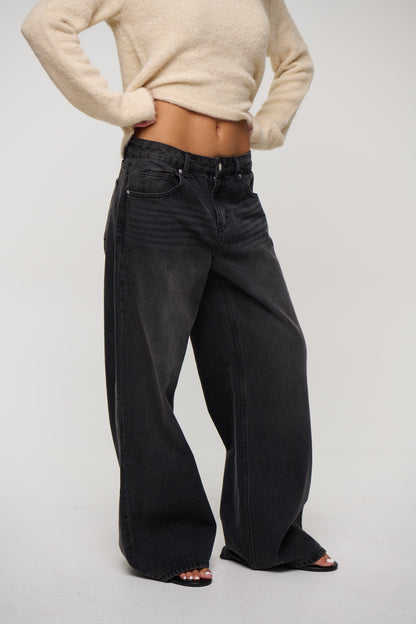 Emilia Jean Washed Black